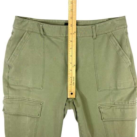 White House Black Market Cargo Joggers Womens 6 Green Outdoor Hiking Breathable - Picture 10 of 14